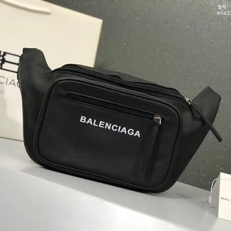 Balenciaga Bags 529765 Full leather black white characters